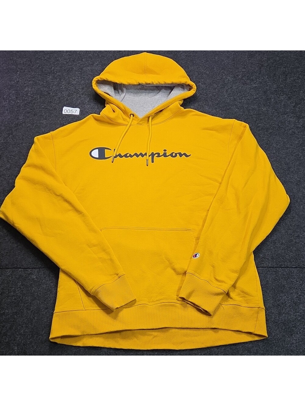 Champion Authentic Athleticwear Yellow Pullover Hoodie XL